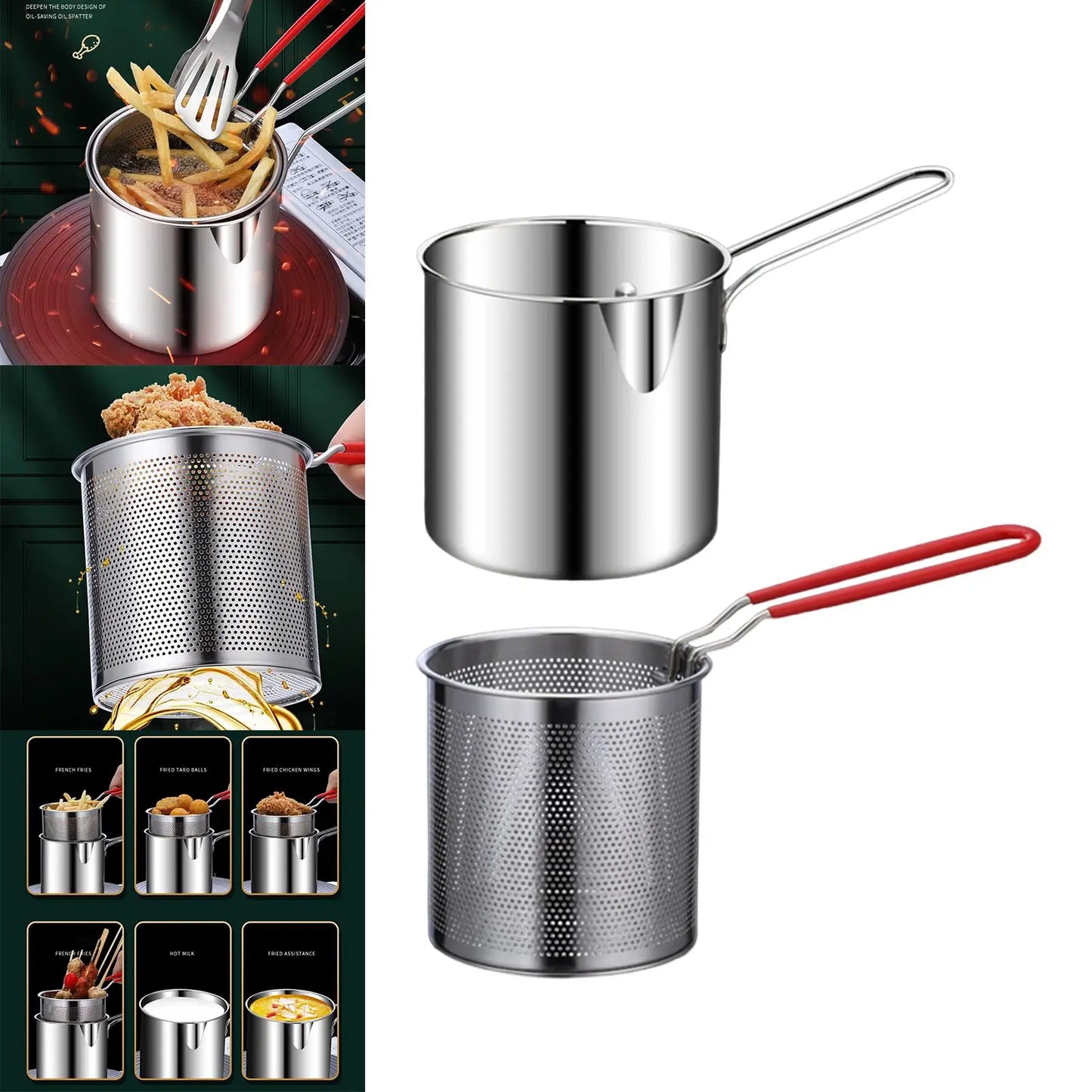 Friteuse multifonctionnelle en acier inoxydable